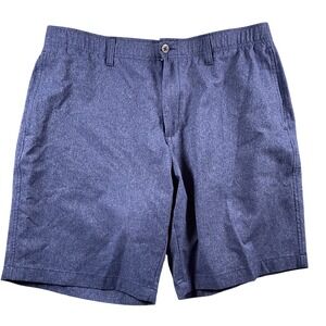 Under Armour Mens Shorts Size 40 Blue Heathered Flat‎ Front Golf  match play